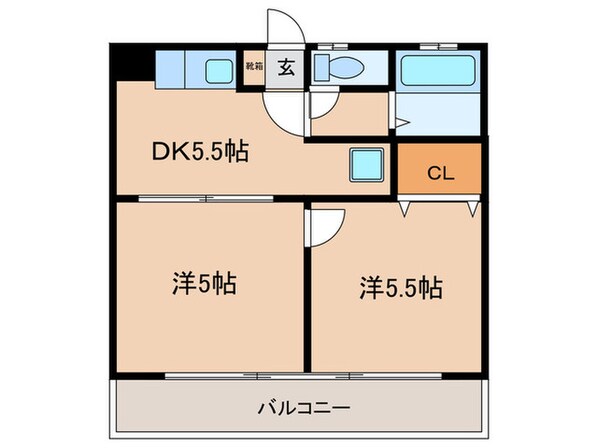 浅井マンションの物件間取画像